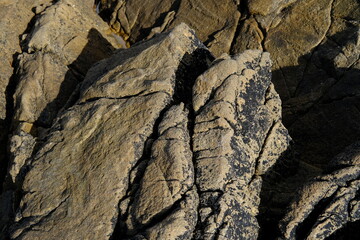 Some granite stone on the french atlantic shore