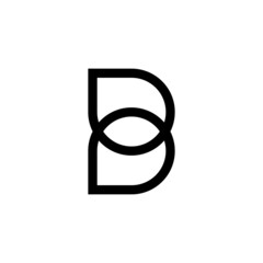 two rings letter b icon logo vector  © ms25designs
