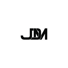 jdm letter original monogram logo design