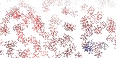 Light orange vector natural backdrop with flowers.