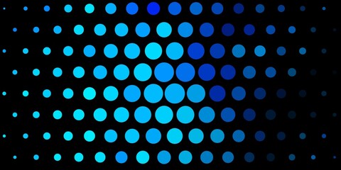 Dark BLUE vector pattern with circles.