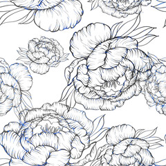 Beautiful seamless floral pattern background