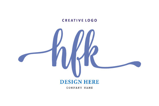 HFK lettering logo is simple, easy to understand and authoritative