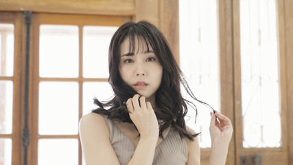 Fototapeta premium 女性 美容 ビューティ