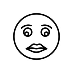 Black line icon for briefly