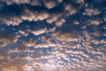 Naklejka na ściany i meble Beautiful sky with cloud before sunrise