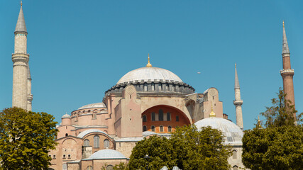 Fototapeta na wymiar Hagia Sophia Mosque in Istanbul.