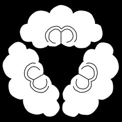 家紋　三つ雲