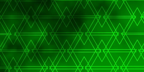 Light Green vector pattern with polygonal style.