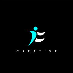 F Letter Initial Logo Design Template Vector Illustration	
