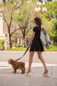 Model Possing on the street