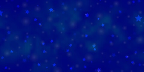 Light BLUE vector pattern with abstract stars.