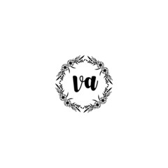 Initial VA Handwriting, Wedding Monogram Logo Design, Modern Minimalistic and Floral templates for Invitation cards	
