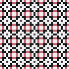 Fototapeta premium Abstract Cross Pattern Dots Logo generative computational art illustration