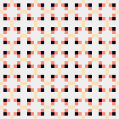 Fototapeta premium Abstract Cross Pattern Dots Logo generative computational art illustration