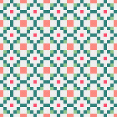 Abstract Cross Pattern Dots Logo generative computational art illustration