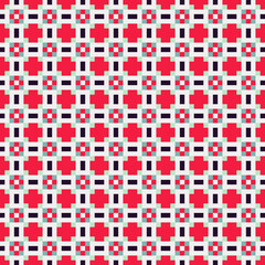 Abstract Cross Pattern Dots Logo generative computational art illustration