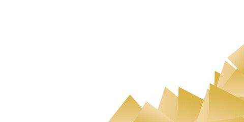 Obraz premium Modern gold yellow white abstract triangle technology 3D background for presentation design