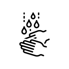 Black line icon for frequent