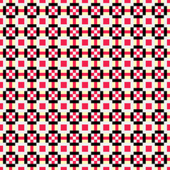 Fototapeta premium Abstract Cross Pattern Dots Logo generative computational art illustration