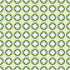 Abstract Cross Pattern Dots Logo generative computational art illustration