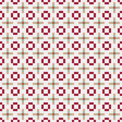 Fototapeta premium Abstract Cross Pattern Dots Logo generative computational art illustration