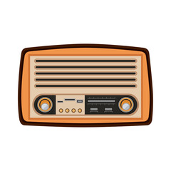 old retro radio device icon