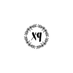 Initial XQ Handwriting, Wedding Monogram Logo Design, Modern Minimalistic and Floral templates for Invitation cards	
