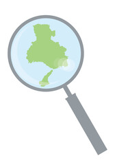 大阪府の詳細地図近畿地方 都道府県別ドット表現の地図のイラスト ベクターデータjapan Prefecture Map Wall Mural Globeds