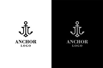 Anchor logo Design vector template