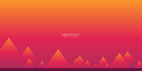 abstract red orange polygonal triangles vector background 