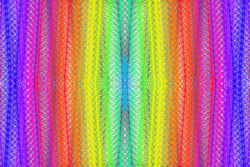 Abstract gradient multicolored lines overlapping in vertical colorful lines