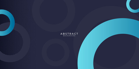 Blue background with white circle rings in faded distressed vintage grunge texture design, old geometric pattern paper