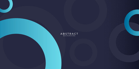 Blue background with white circle rings in faded distressed vintage grunge texture design, old geometric pattern paper