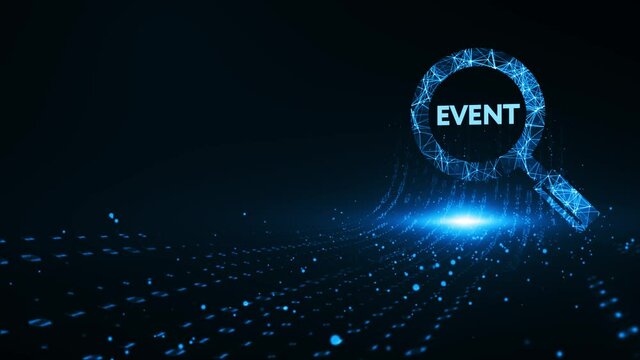 Business, Technology, Internet and network concept. Virtual button labeled: Event