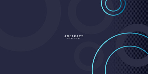 Blue black tech gradient geometric shape background