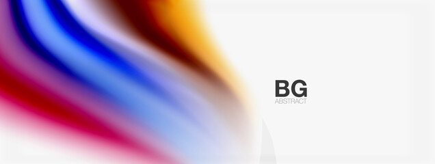 Abstract Background. Smooth flowing lines, blurred waves, rainbow color style stripes. Vector illustrations for covers, banners, flyers and posters and other