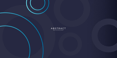 Abstract geometrical and blue with circle background. illustration vector design
