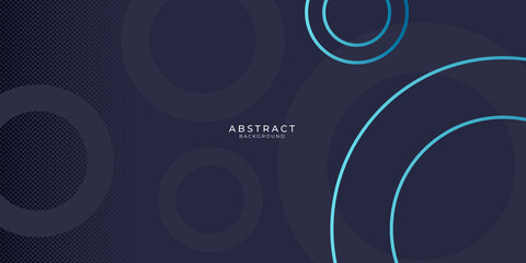 Abstract geometrical and blue with circle background. illustration vector design