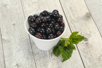 Fresh ripe sweet black currant