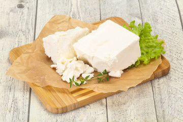 Greek traditional Feta soft cheese