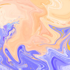Beautiful liquid digital art background with dynamic composition of different color shades and textures