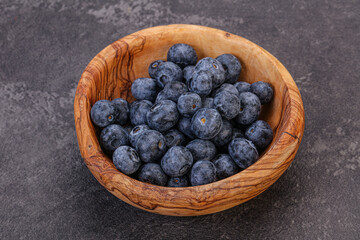 Sweet fresh juicy blueberries heap