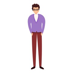 Successful businessman manager icon. Cartoon of successful businessman manager vector icon for web design isolated on white background