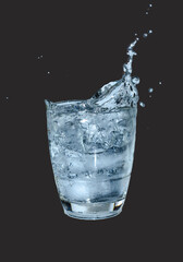 water splash in glass, water, glass, splash, drink, liquid, cold, ice, splashing, isolated, drop, fresh, beverage, bubble, white, alcohol, pouring, clear, object, transparent, wet, cool, clean, 