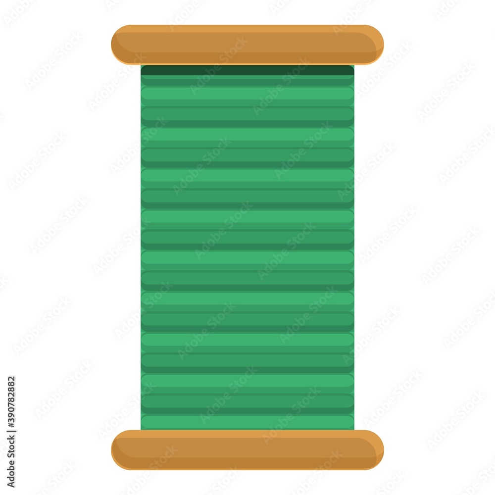 Poster coil thread icon. cartoon of coil thread vector icon for web design isolated on white background