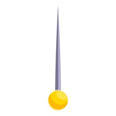 Fototapeta premium Ball needle icon. Cartoon of ball needle vector icon for web design isolated on white background