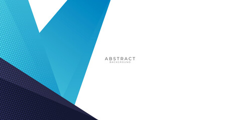 Blue abstract background for presentation with triangles modern corporate concepts