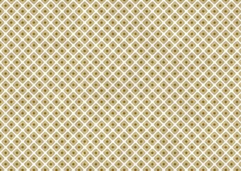 和紙に描かれた薄茶金の鹿の子模様、日本の伝統模様素材