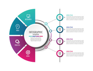 Presentation business abstract background infographic template